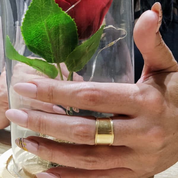 Ασημένιο Επίχρυσο Δαχτυλίδι Aυξομειούμενο 2