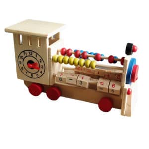 Ξύλινο Εκπαιδευτικό Παιχνίδι Τραινάκι 1