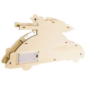 Ξύλινο LED Χριστουγεννιάτικο Αυτοκίνητο  1