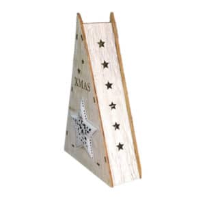 Ξύλινο Επιτραπέζιο LED Χριστουγεννιάτικο Δέντρο 1