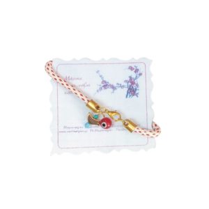 Χειροποίητο Μαρτάκι με Μάτι και Πουλάκι 2 1