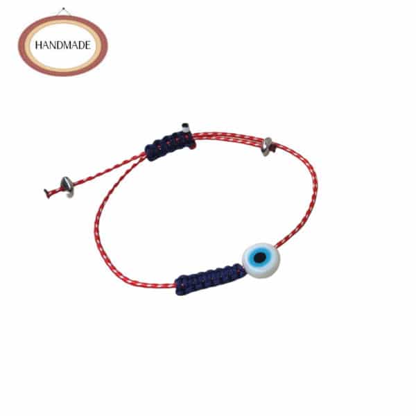 Χειροποίητο Μαρτάκι με Ματάκι και Πλέξη Macrame