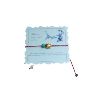 Χειροποίητο Μαρτάκι με Χάντρα και Πασχαλίτσα 1