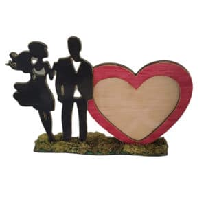 Χειροποίητο Ξύλινο Διακοσμητικό Κορνίζα με Ερωτευμένο Ζευγάρι4