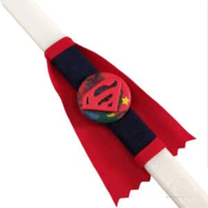 Χειροποίητη Πασχαλινή Λαμπάδα Superman