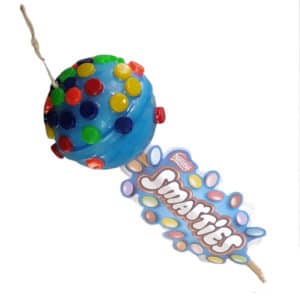 Χειροποίητη Πασχαλινή Λαμπάδα Γλειφιτζούρι Smarties 1