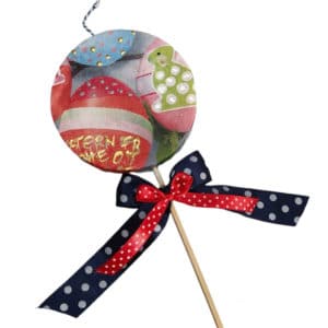 Χειροποίητη Πασχαλινή Λαμπάδα Γλειφιτζούρι Πασχαλινά Αυγά Λαγός 1