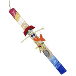 Χειροποίητη Πασχαλινή Λαμπάδα Γοργόνα 1