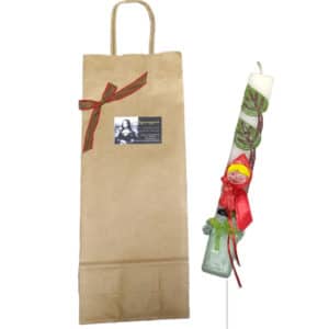 Χειροποίητη Πασχαλινή Λαμπάδα Κοκκινοσκουφίτσα 1