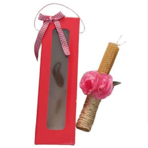 Χειροποίητη Πασχαλινή Λαμπάδα Μελισσοκέρι 1 1