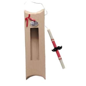 Χειροποίητη Πασχαλινή Λαμπάδα Μουστάκι 1