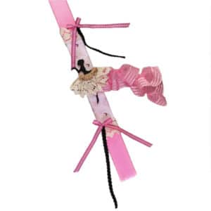 Χειροποίητη Πασχαλινή Λαμπάδα Μπαλαρίνα 1