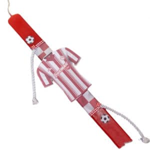 Χειροποίητη Πασχαλινή Λαμπάδα Ολυμπιακός 1