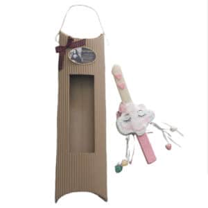 Χειροποίητη Πασχαλινή Λαμπάδα Σύννεφο 1