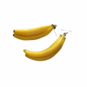 Χειροποίητα Γυναικεία Κρεμαστά Σκουλαρίκια Μπανάνες 2