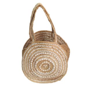 Χειροποίητη Γυναικεία Τσάντα Jude Ψάθα με Κοχύλια 2
