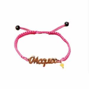 Χειροποίητο Macrame Βραχιόλι Μαμά Φούξια 1