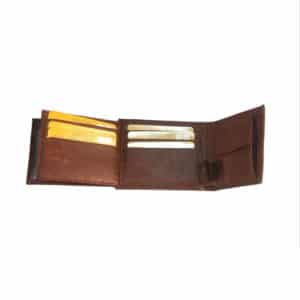 Ανδρικό Καφέ Πορτοφόλι από Δερματίνη 2