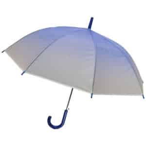 Αντιανεμική Ομπρέλα Βροχής με Μπαστούνι Ημιδιάφανη Μπλε 1