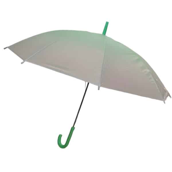 Αντιανεμική Ομπρέλα Βροχής με Μπαστούνι Ημιδιάφανη Πράσινη 1