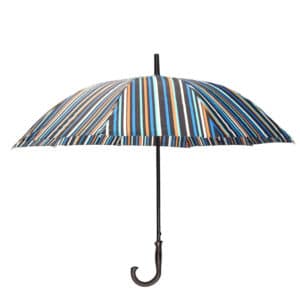 Αντιανεμική Ομπρέλα Βροχής με Μπαστούνι Ριγέ 1
