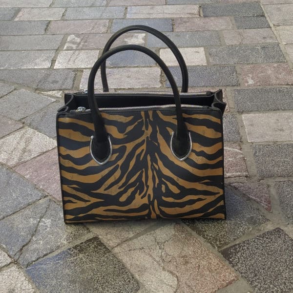 Γυναικεία Τσάντα Ώμου Χιαστί Animal Print Tiger 1