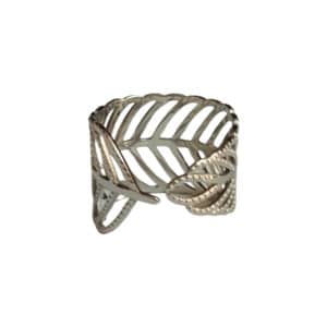 Γυναικείο Ατσάλινο Ασημί Δαχτυλίδι Φτερό 2