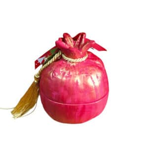 Χειροποίητο Χριστουγεννιάτικο Κεραμικό Γούρι Ρόδι Κόκκινο Ανοιγόμενο 1