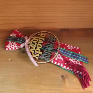 Χειροποίητο Χριστουγεννιάτικο Ξύλινο Γούρι για Δασκάλα