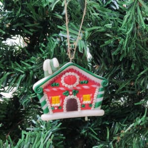 Χειροποίητο Χριστουγεννιάτικο Στολίδι Δέντρου Καραμελόσπιτο