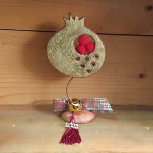 Χειροποίητο Eπιτραπέζιο Γούρι Ρόδι 23 από Τσιμέντο 1