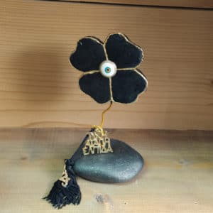 Χειροποίητο Eπιτραπέζιο Γούρι Τριφύλλι 23 από Τσιμέντο 1