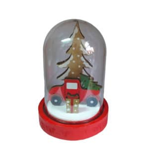 Χριστουγεννιάτικη Επιτραπέζια Διακοσμητική Καμπάνα Φορτηγό 1