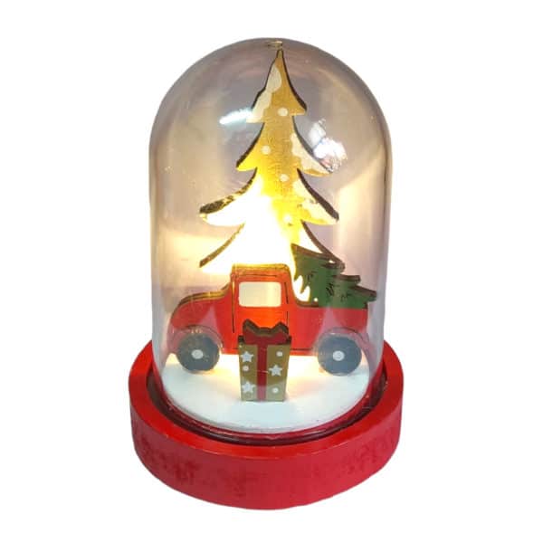 Χριστουγεννιάτικη Επιτραπέζια Διακοσμητική Καμπάνα Φορτηγό 2