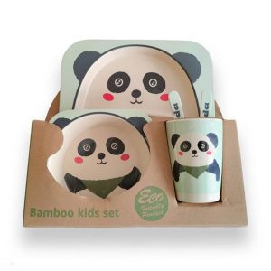 Σετ Φαγητού Από Μπαμπού Panda