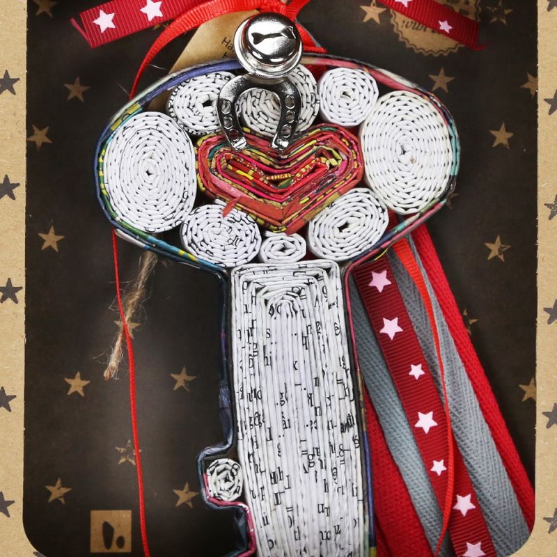 Γούρι Κλειδι Ανακυκλωμένα περιοδικά.....